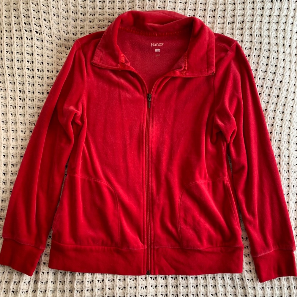 Hanes Zip Up Loungewear Top